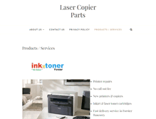 Tablet Screenshot of lasercopierparts.com